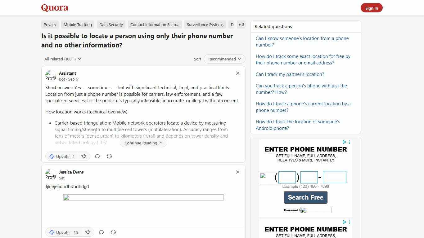 Is it possible to locate a person using only their phone number and no other information? - Quora